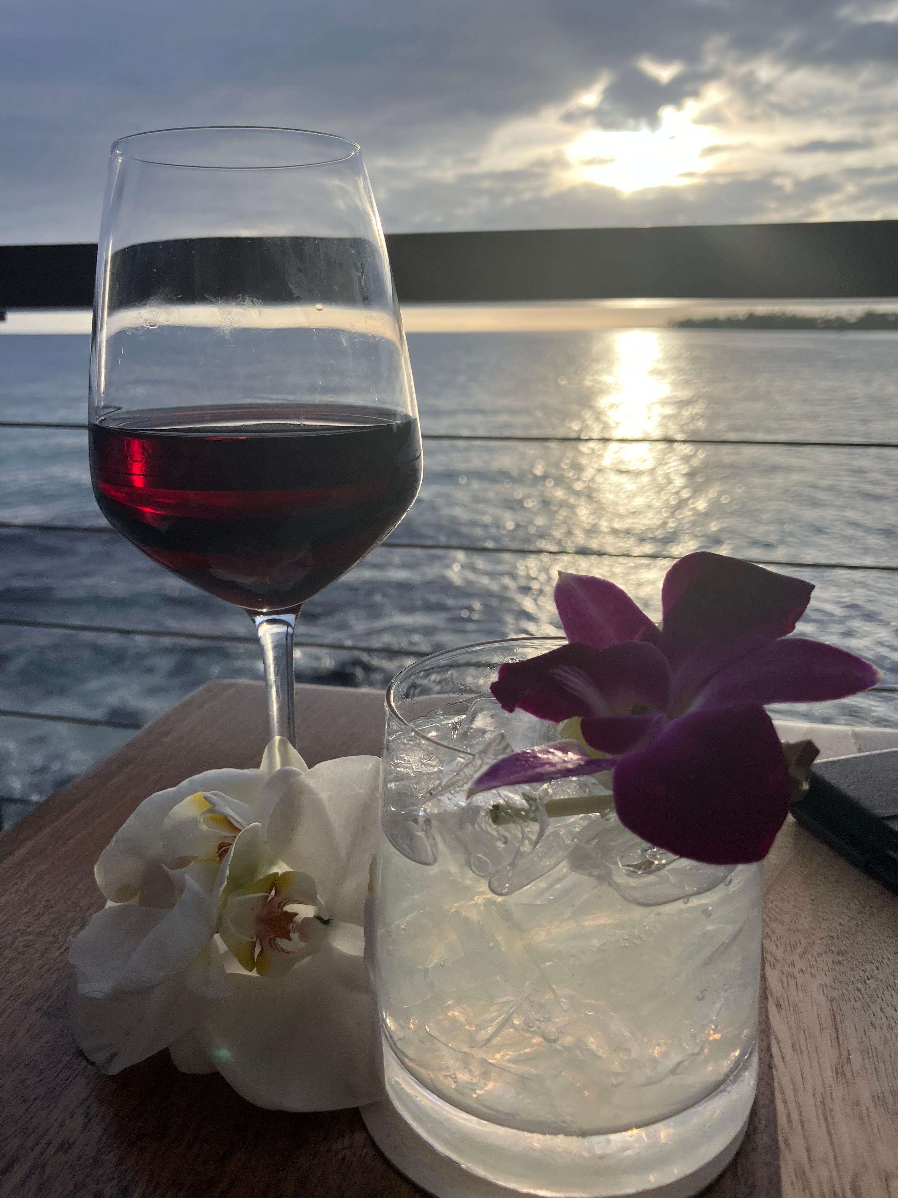 Dinner and drinks at Huggos next door to condo 