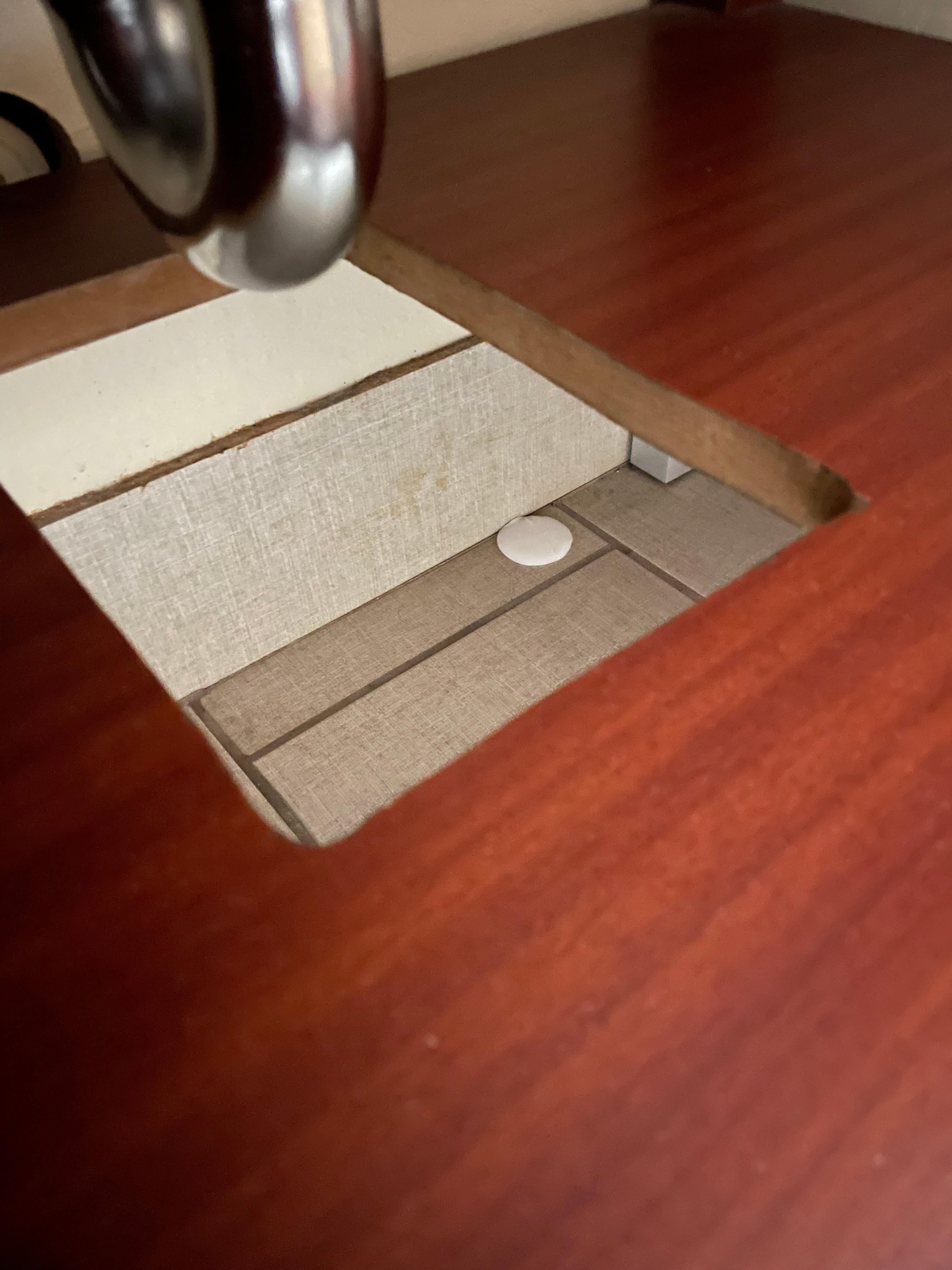 Used soap bar under RR sink. 