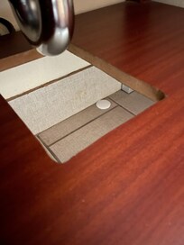 Used soap bar under RR sink.