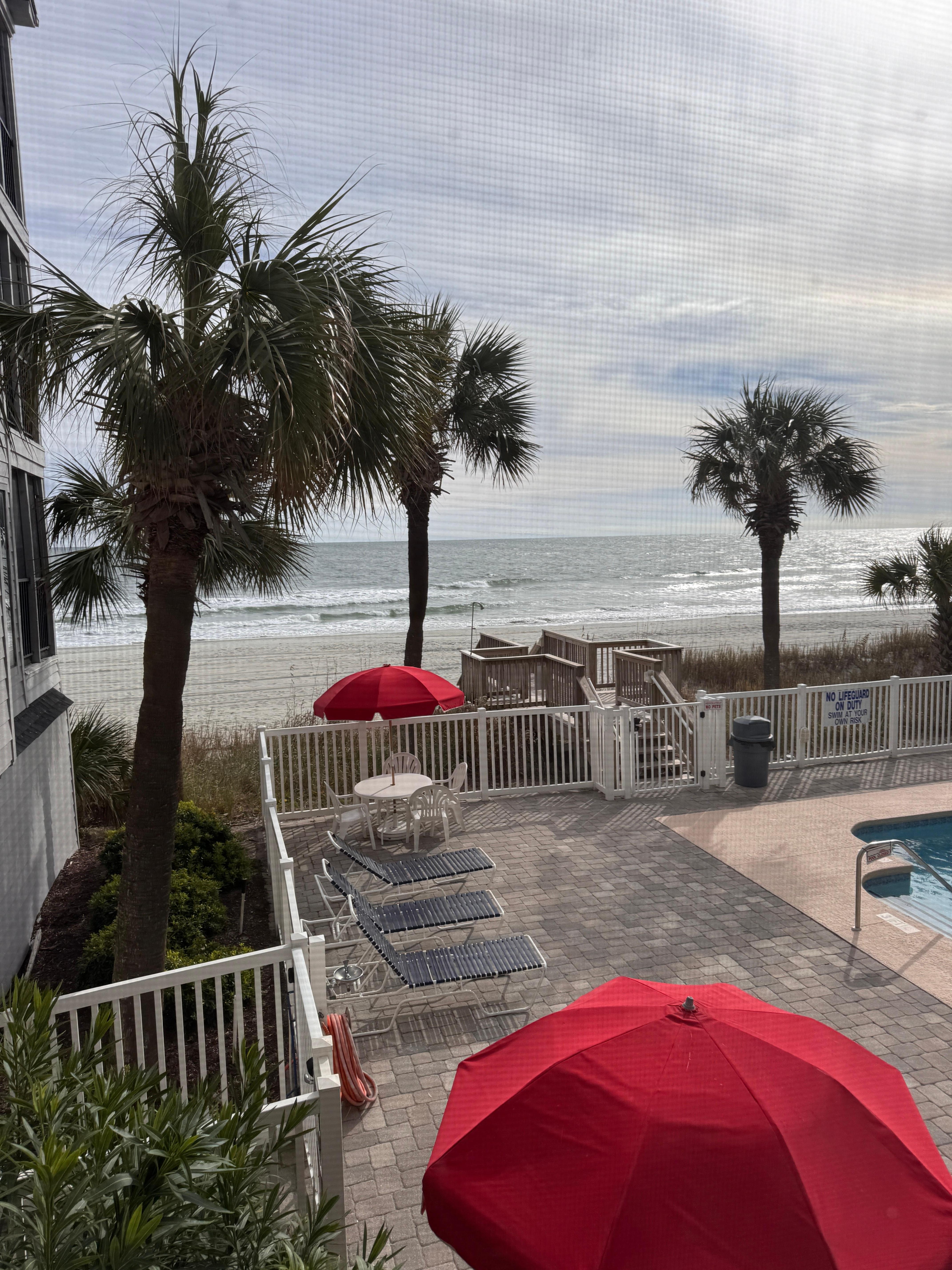 The view from the screened in porch was great!