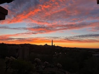 Sunset from the balcony