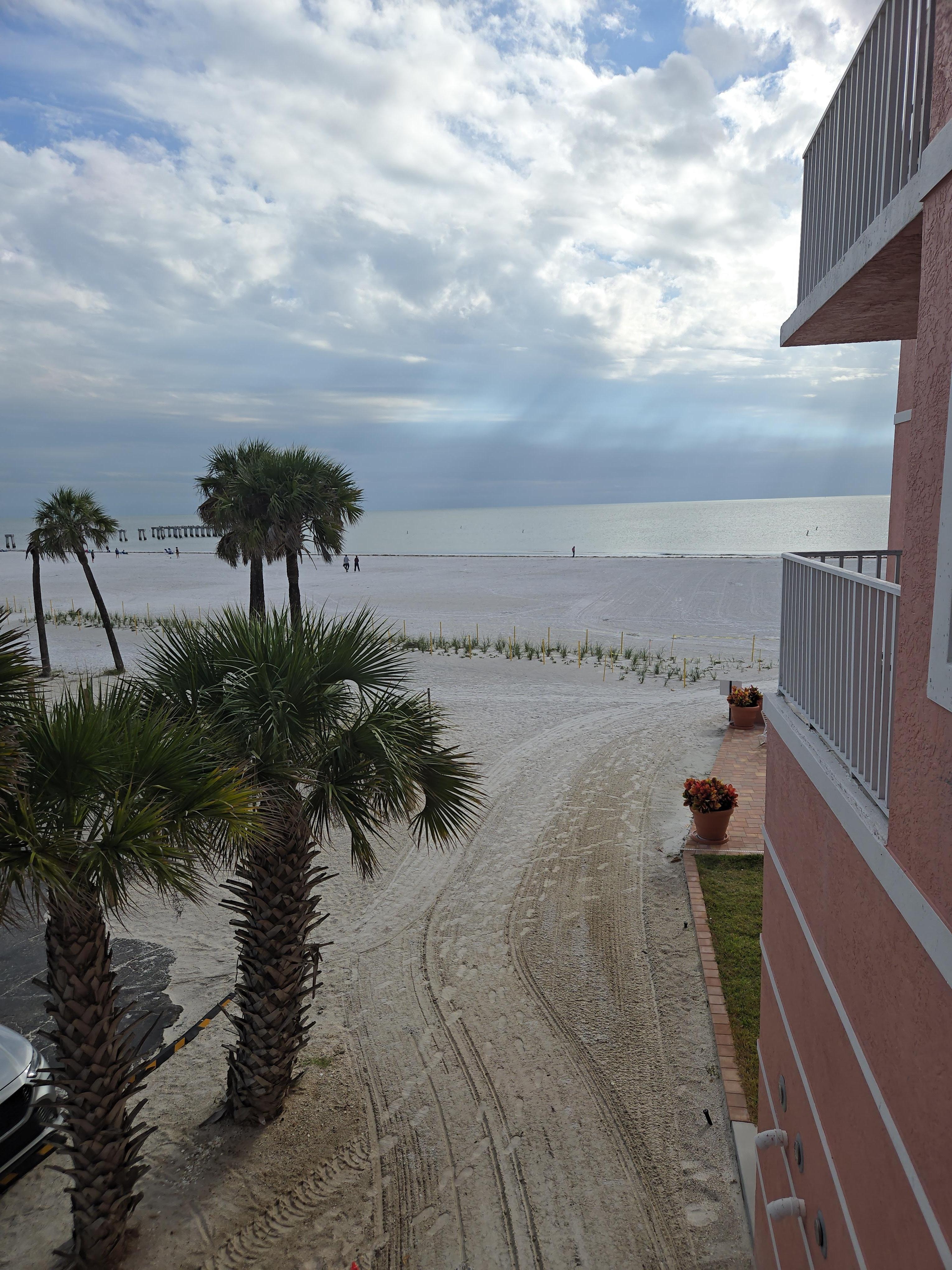 View from our balcony.
