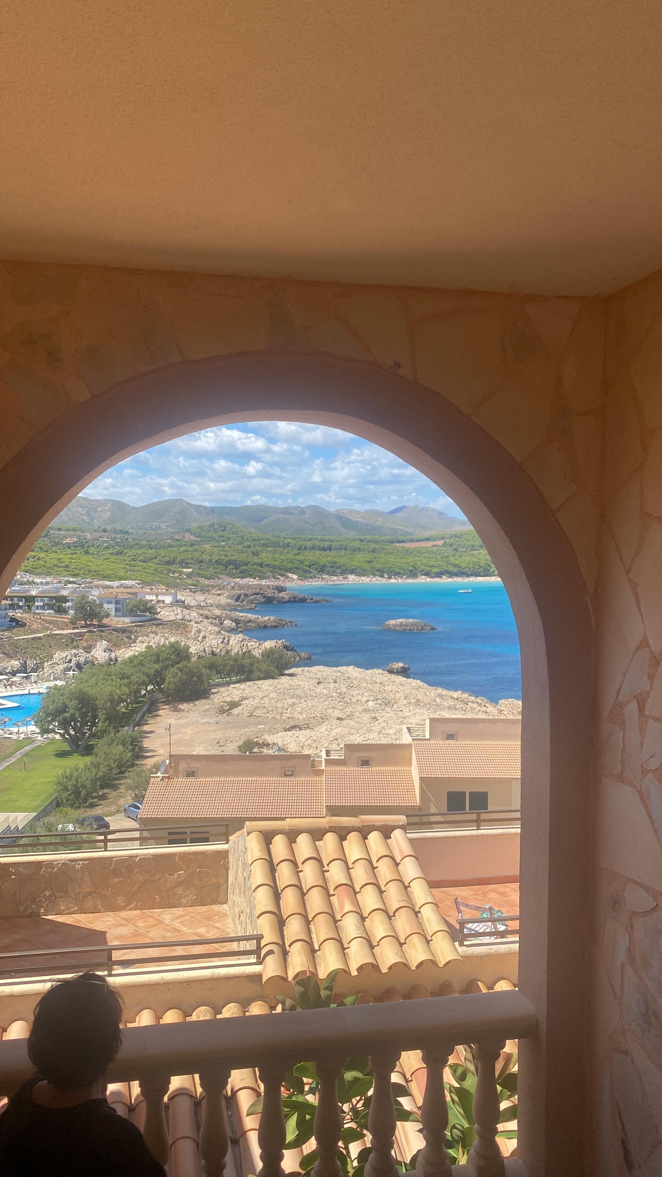 Blick aus der Appartementanlage