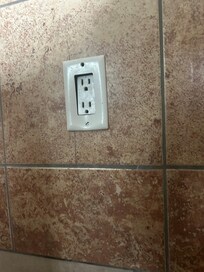Not up to code and broken should have GFCI