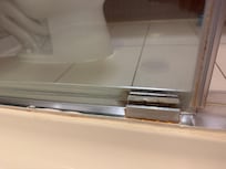 Rust and pink mildew in shower