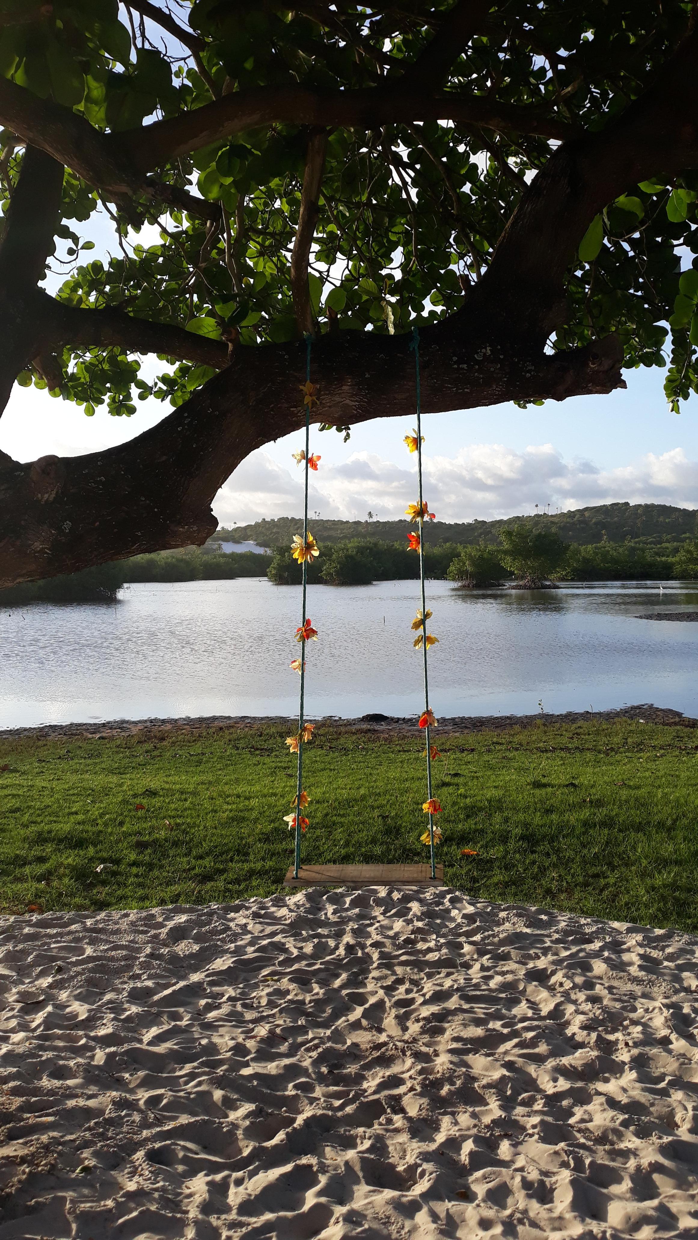 Lagoa na entrada de Baixio