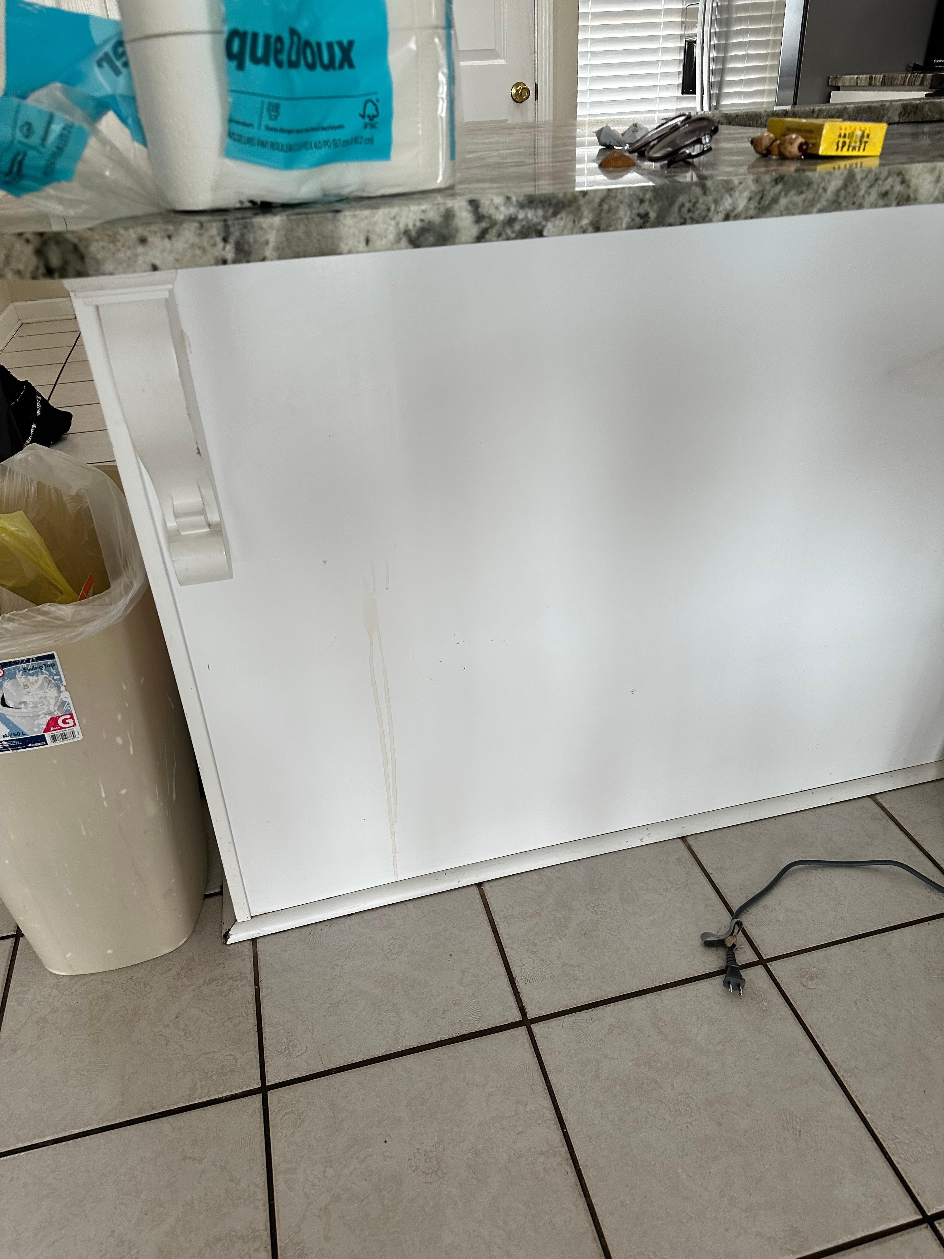 Dirty walls and baseboards
