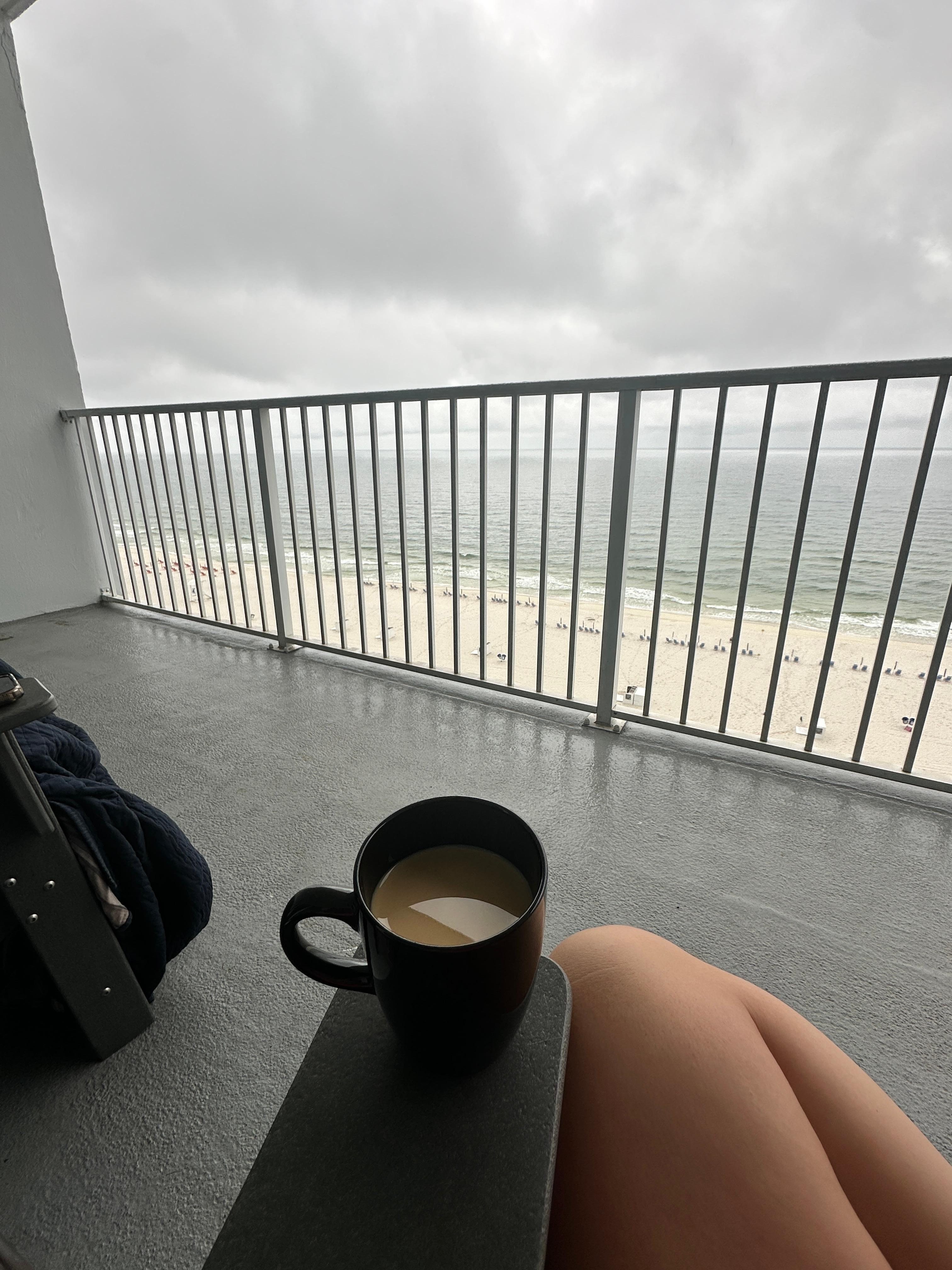 View from the balcony while drinking h some coffee 