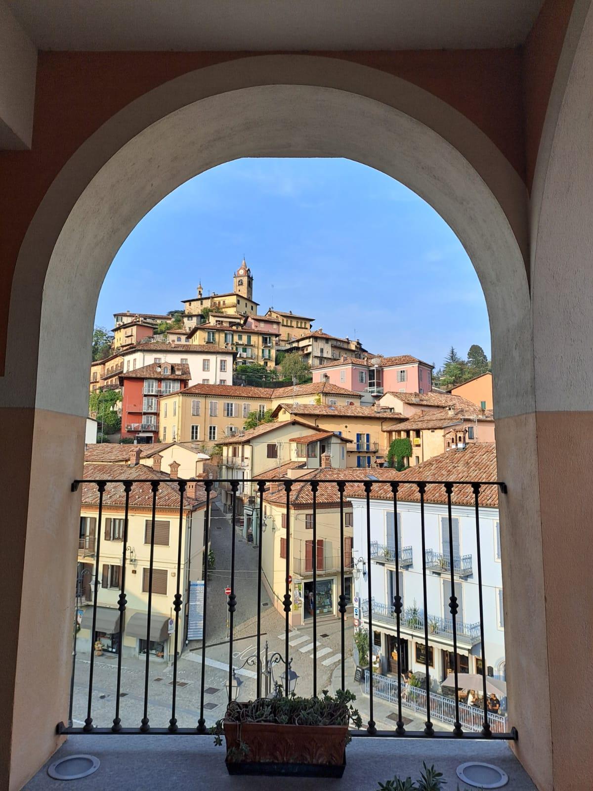 Blick vom Balkon