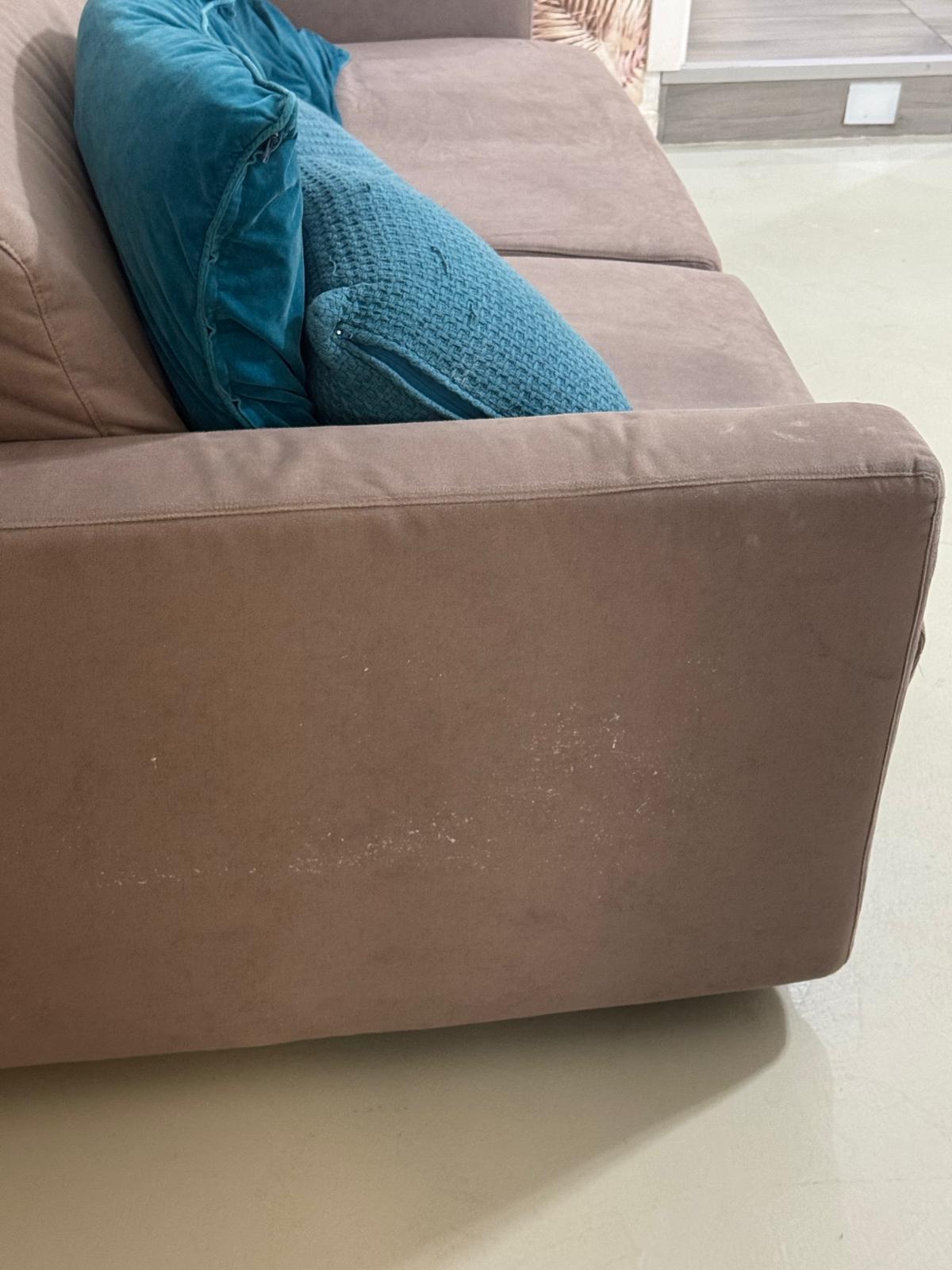 Worn sofa