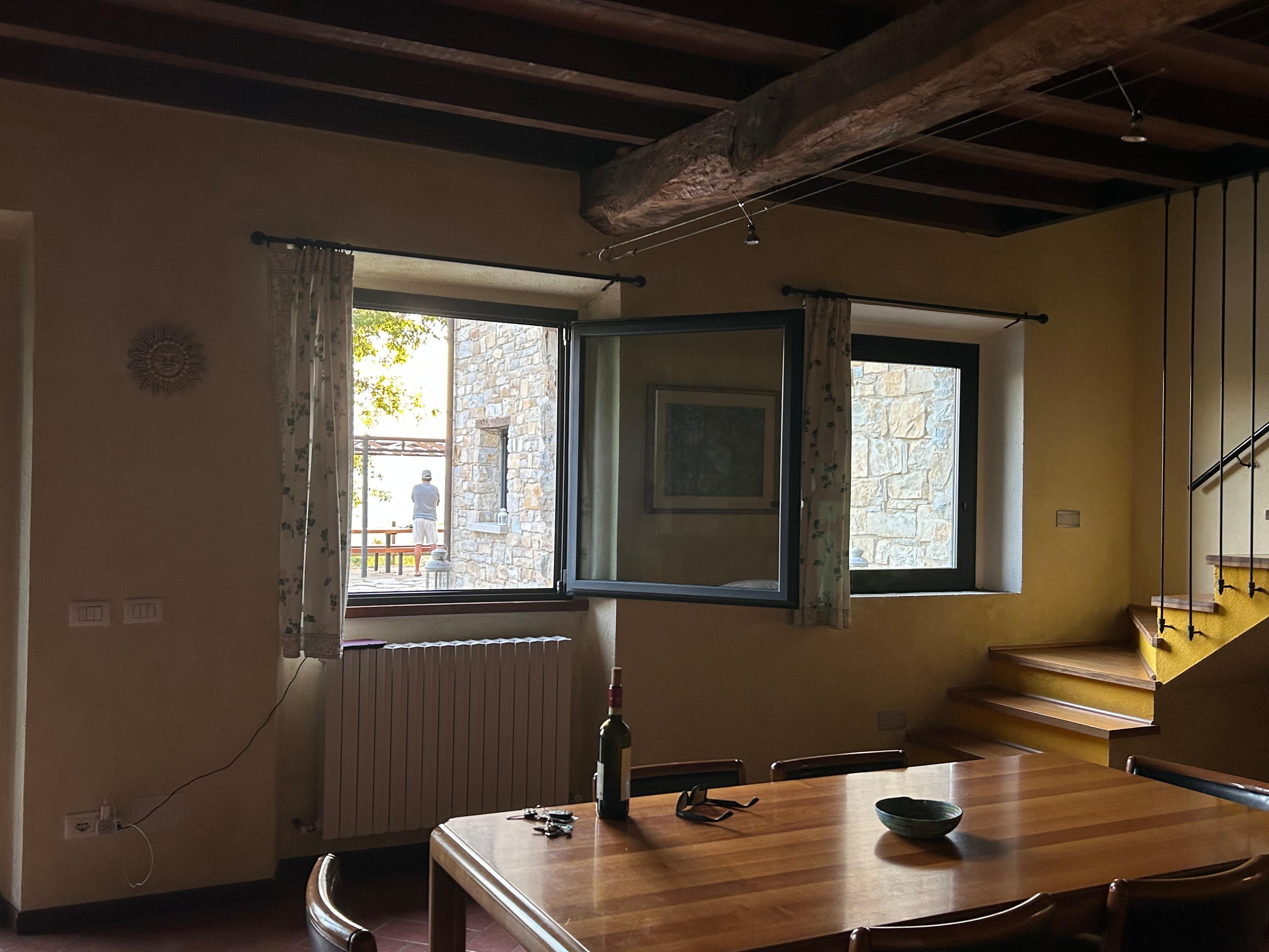 Lovely interior with bid windows to let in fresh air