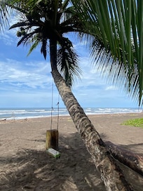 Beach along the hotel