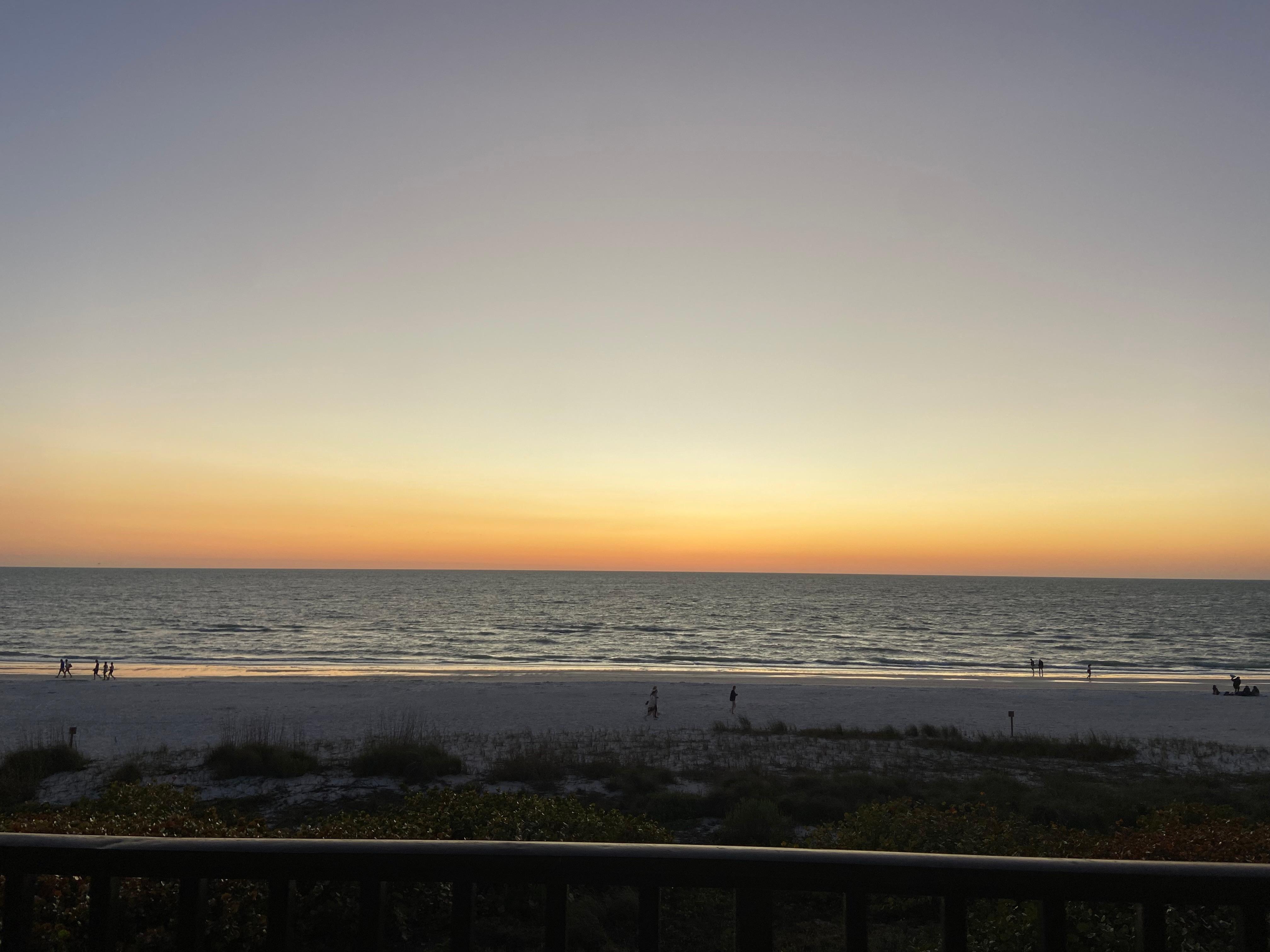 Sunset off the balcony-lovely!