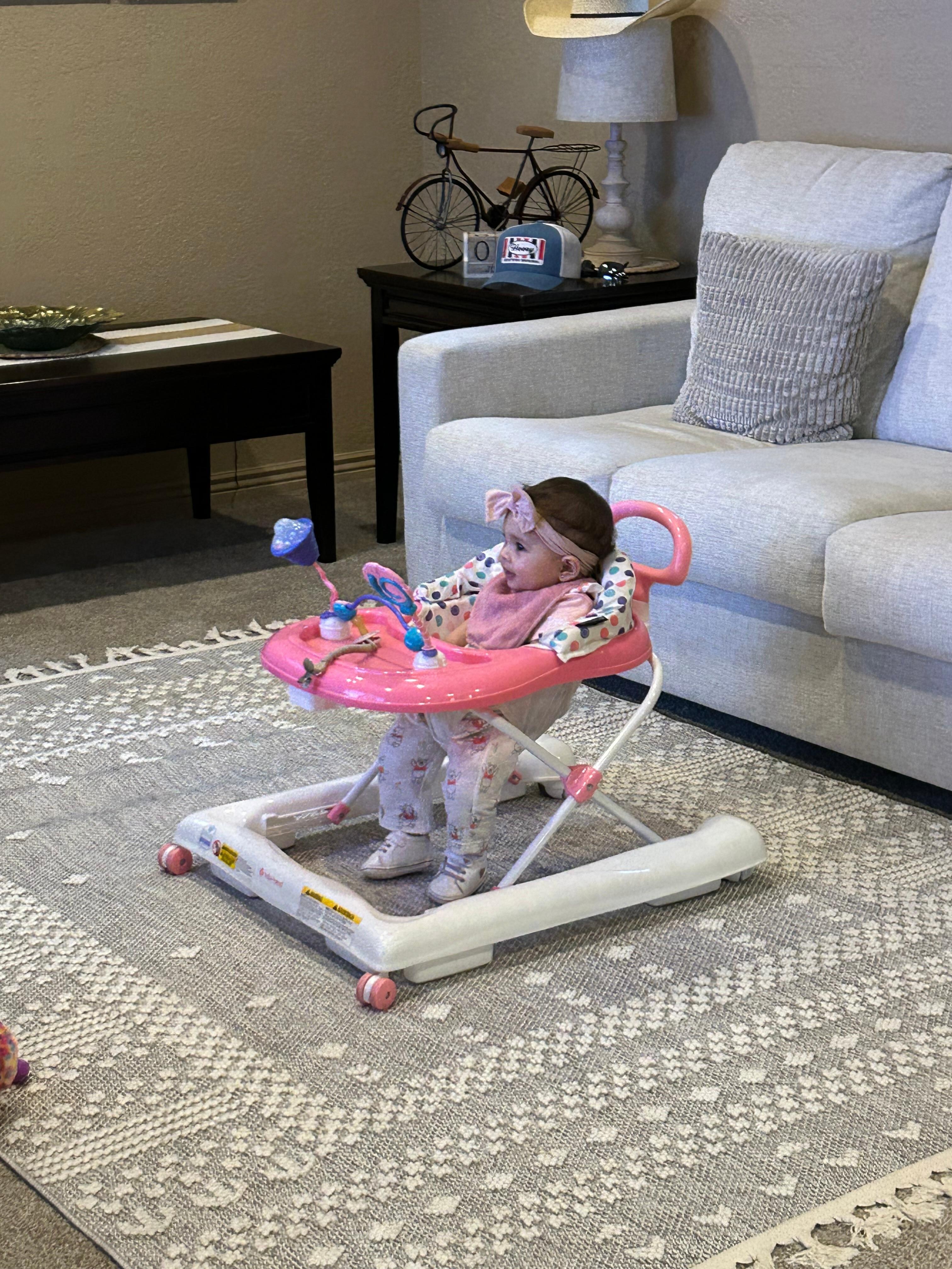 Grandbaby enjoying watching her show