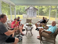 Happy Hour after a refreshing day on the Lake