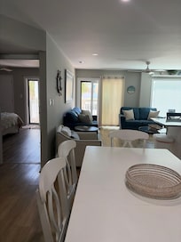 Dining and living areas