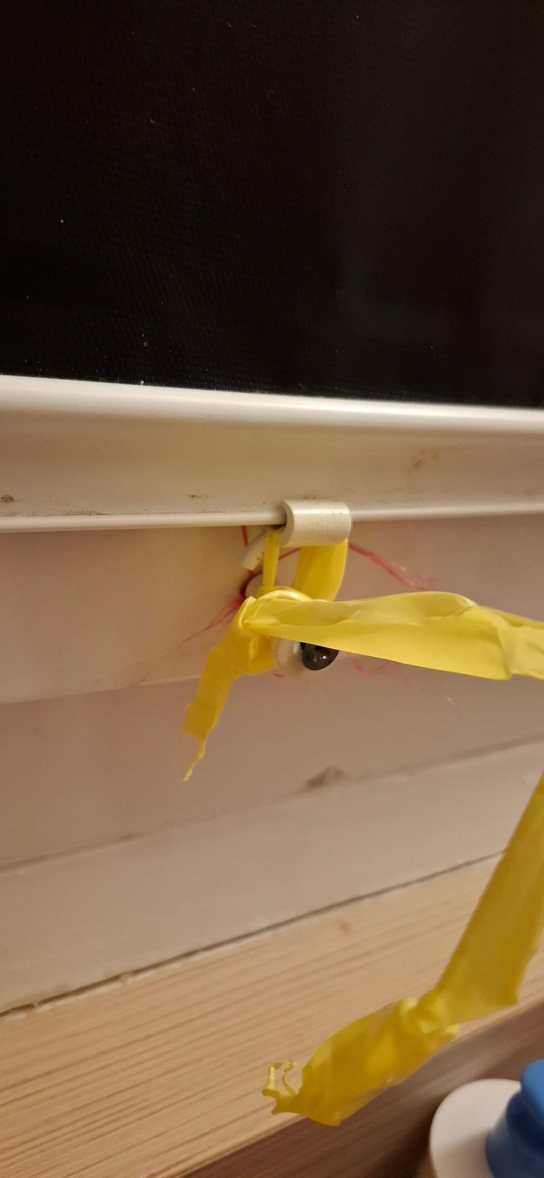 Du coup on ne pouvait pas ouvrir le volet...