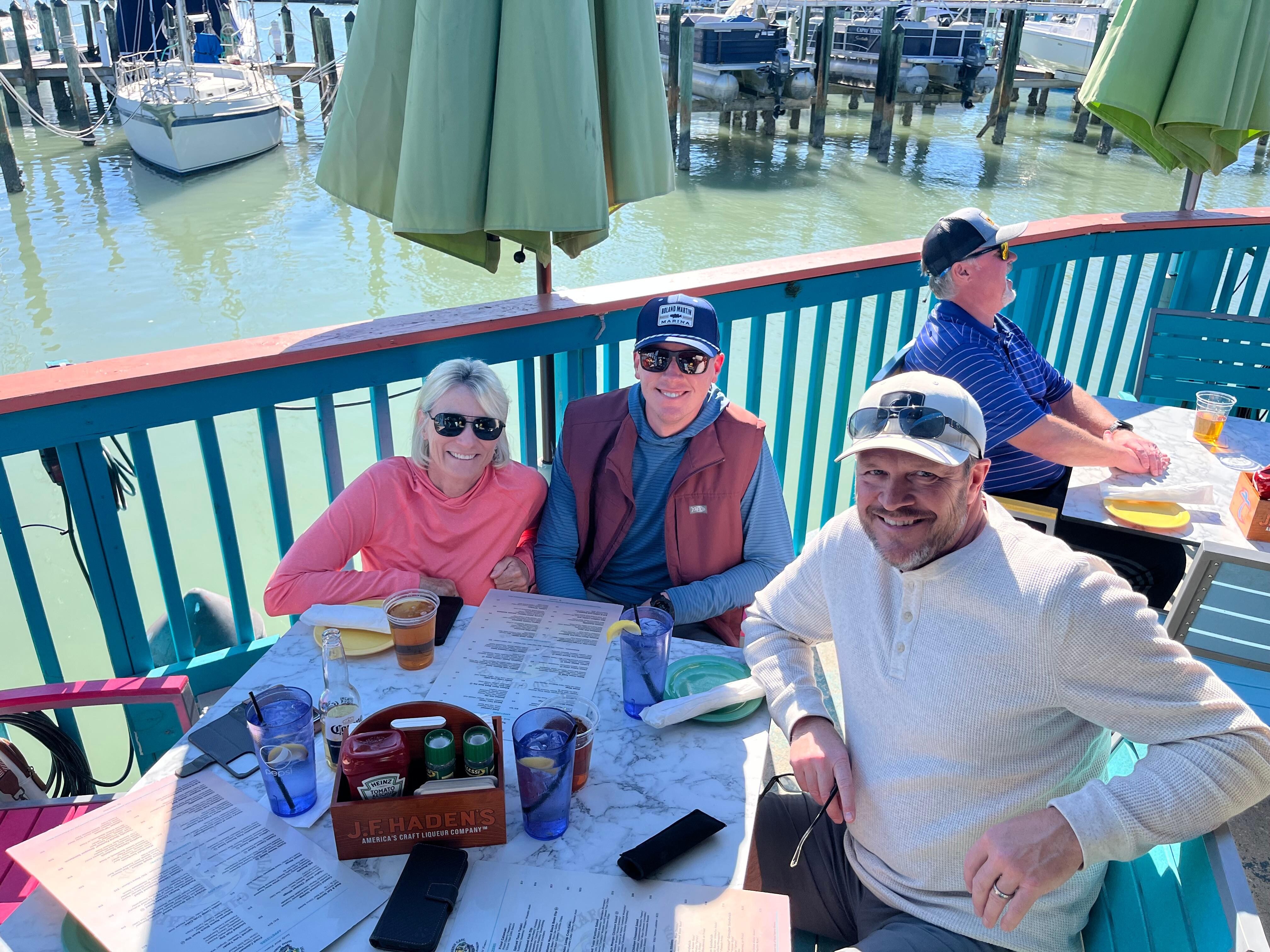 My husband, myself & a friend