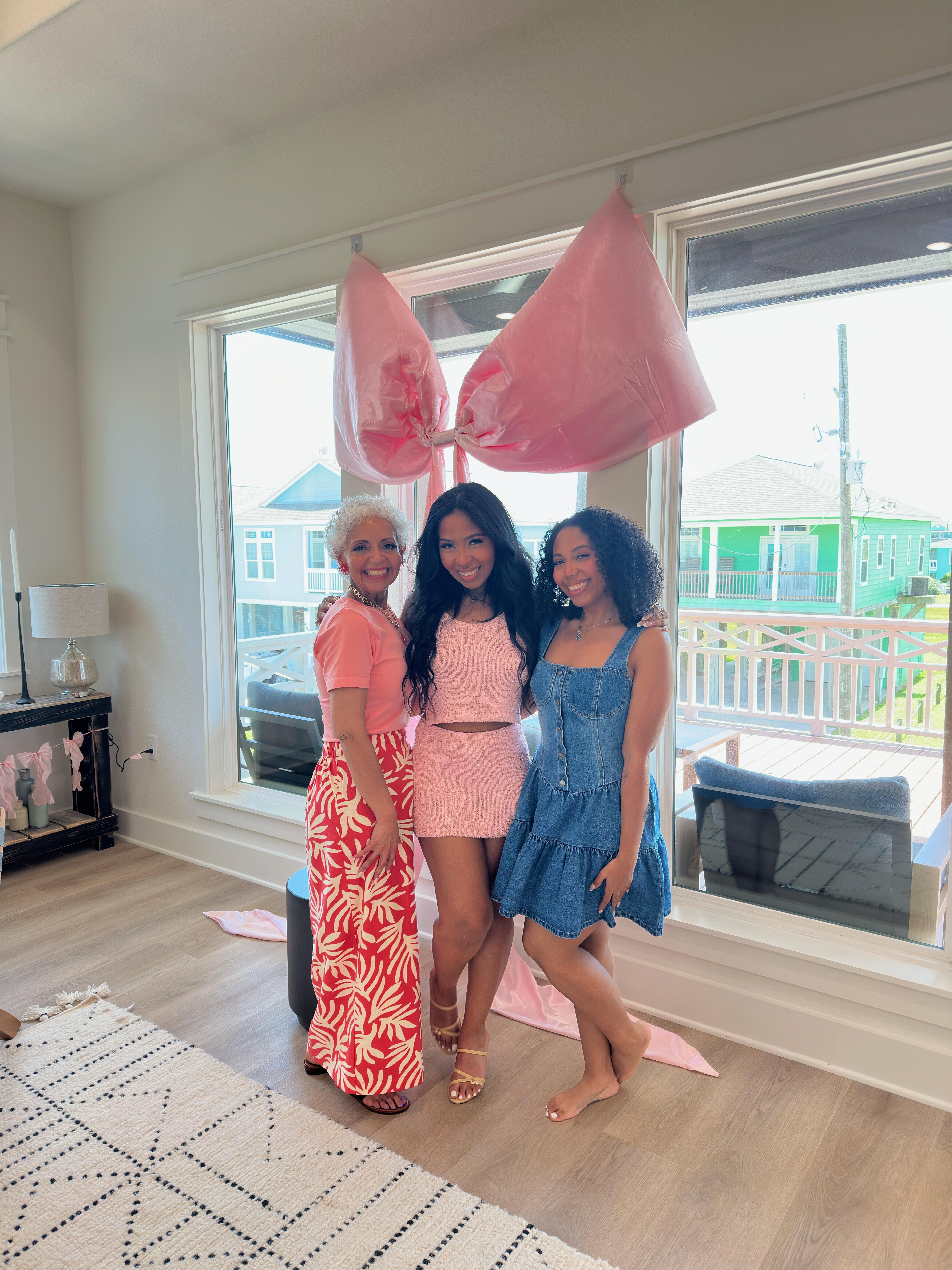 Birthday Girl, “Kori” (middle one) with mom and younger sister.