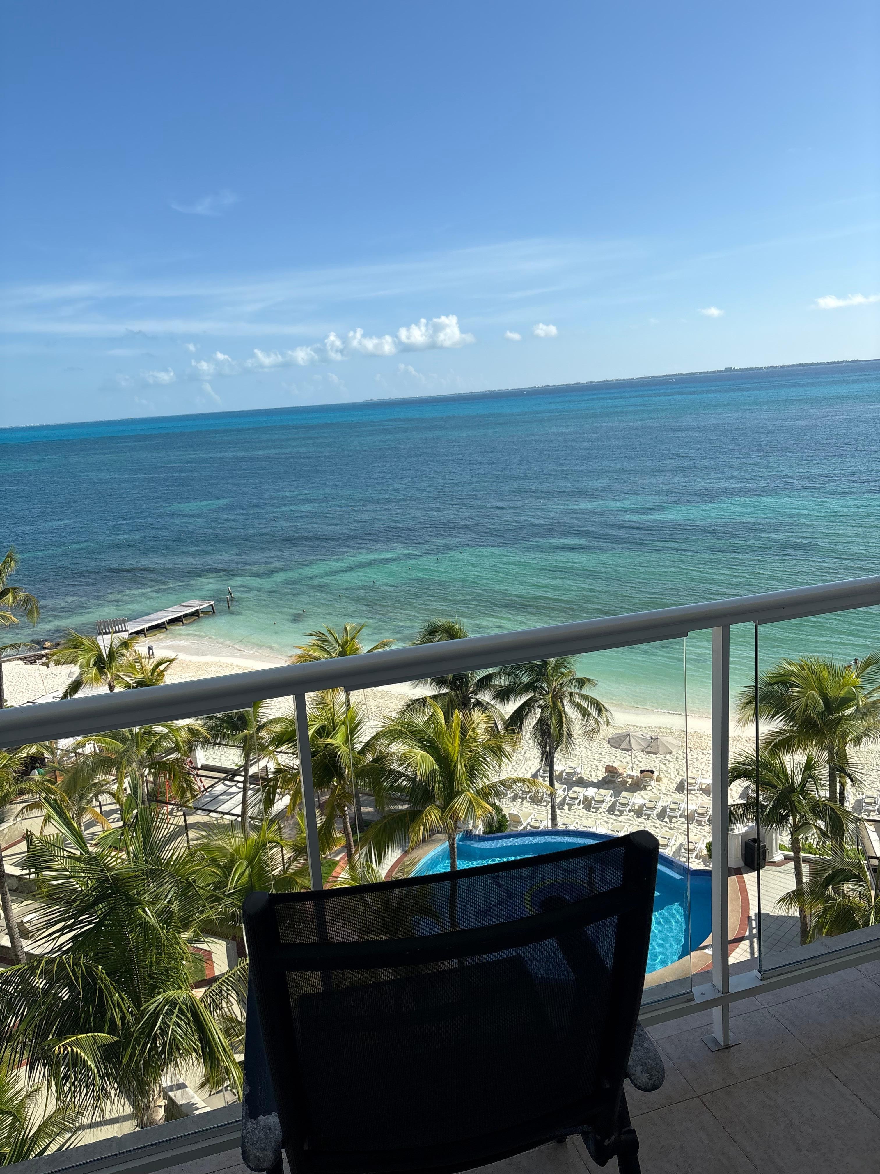 Ocean view room after our troubles.