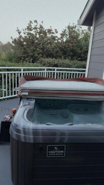 Spa and private patio