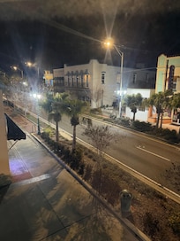 Street below the apartment