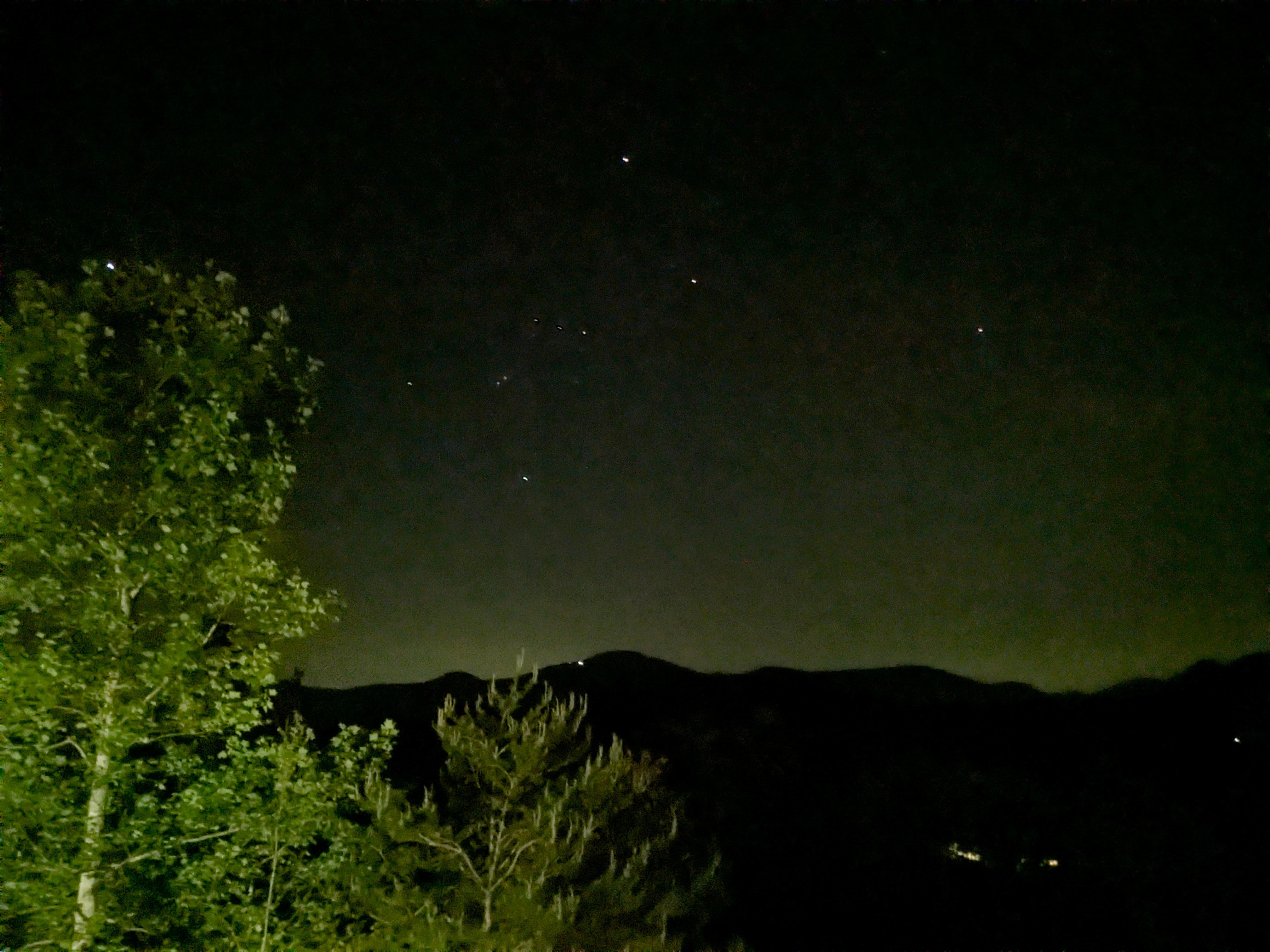 AI enhanced to try to show the hundreds of stars