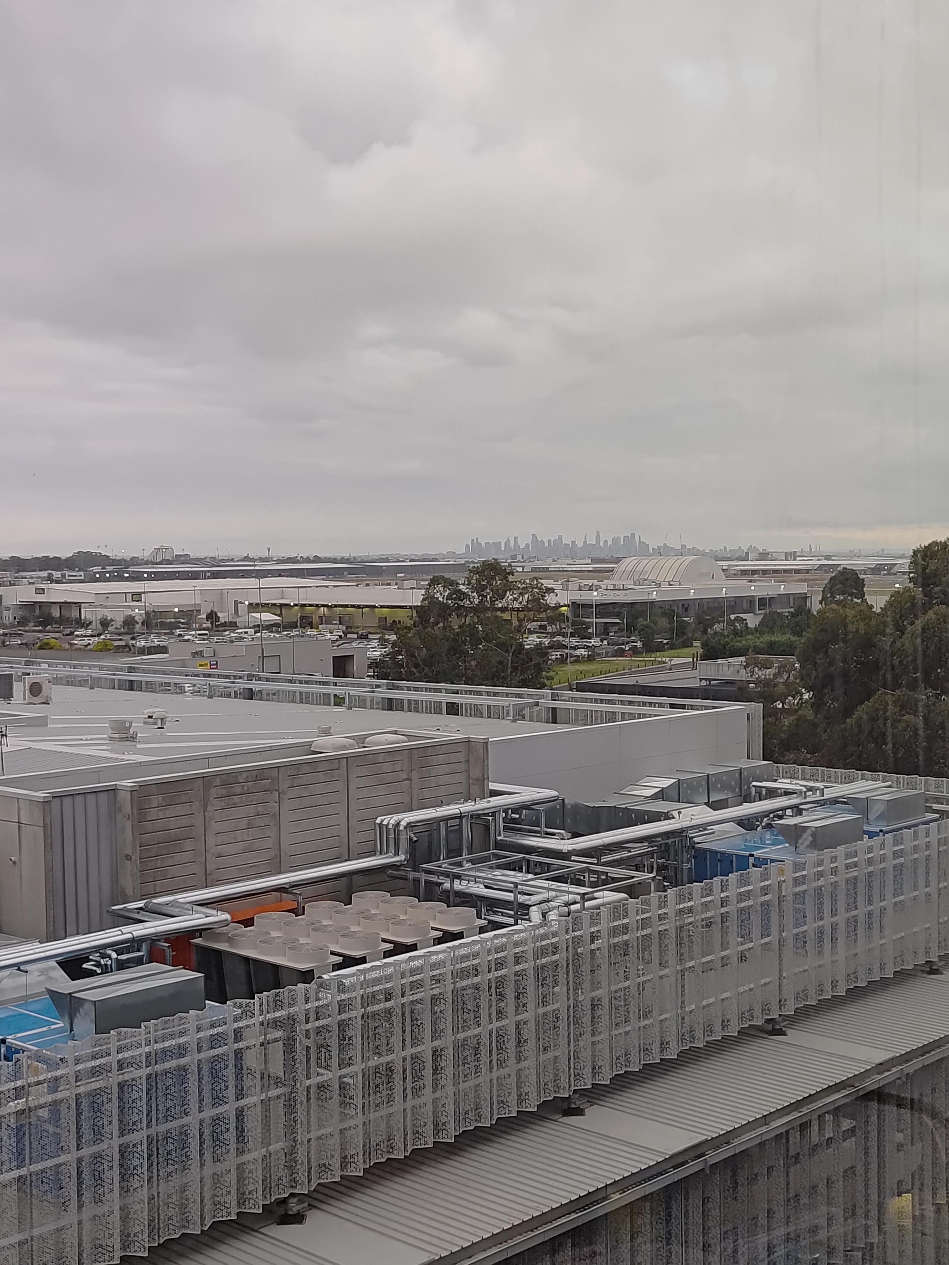 "City view" is a misnomer, way in the distance you can see the Melbourne skyline