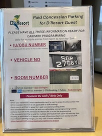 Luckily i paid the concession parking $13 per day else it would be over $20 per day.