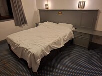 Not a double bed, a SMALL double bed