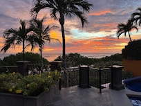 View from the deck at sunset