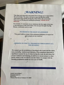 Lovely note, the whole floor smelt of smoke