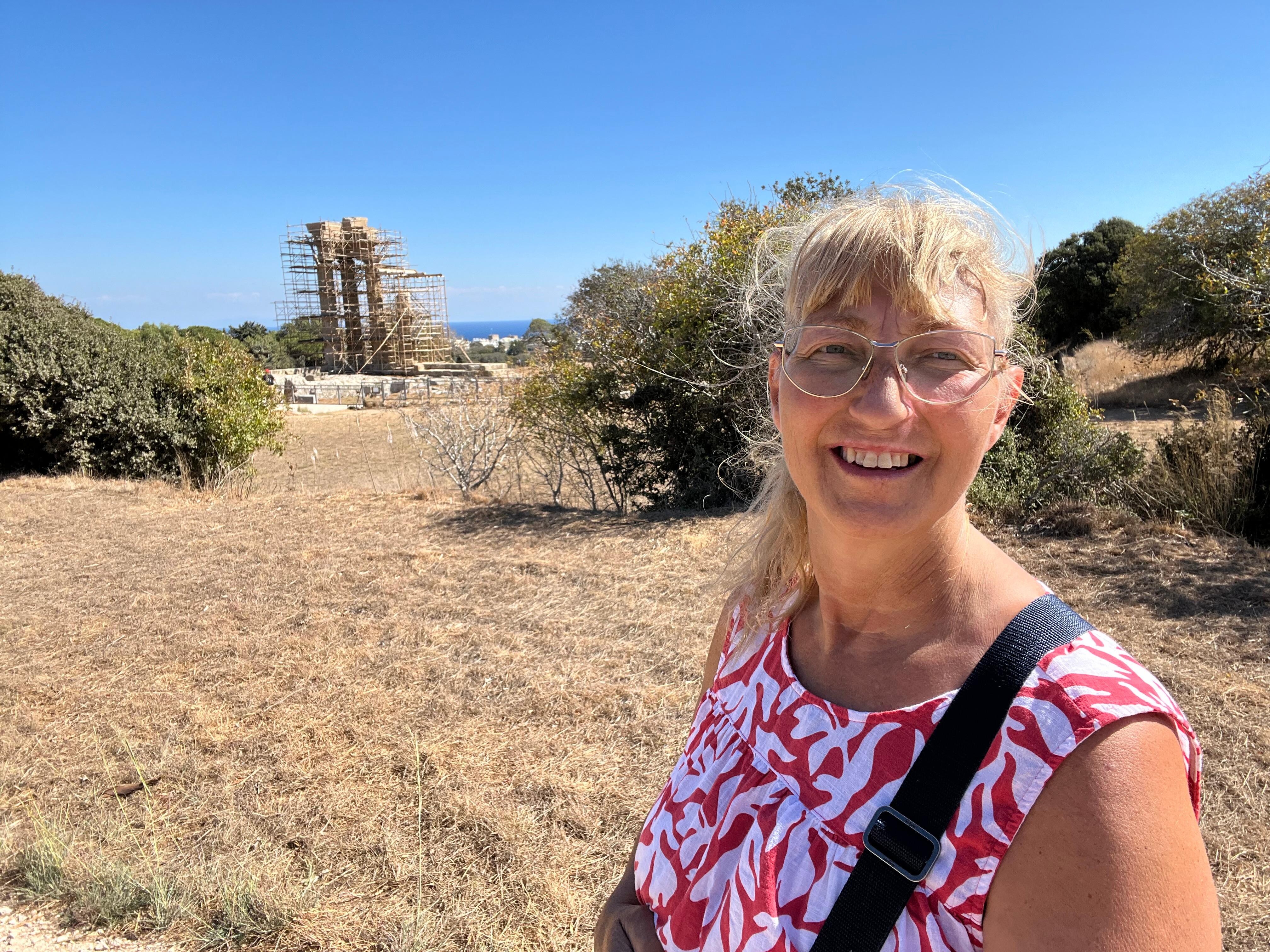 Easy walk to the Temple of Apollo Pythios on the top of the Acropolis (Monte Smith)