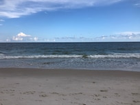 Morning walk in the beach
