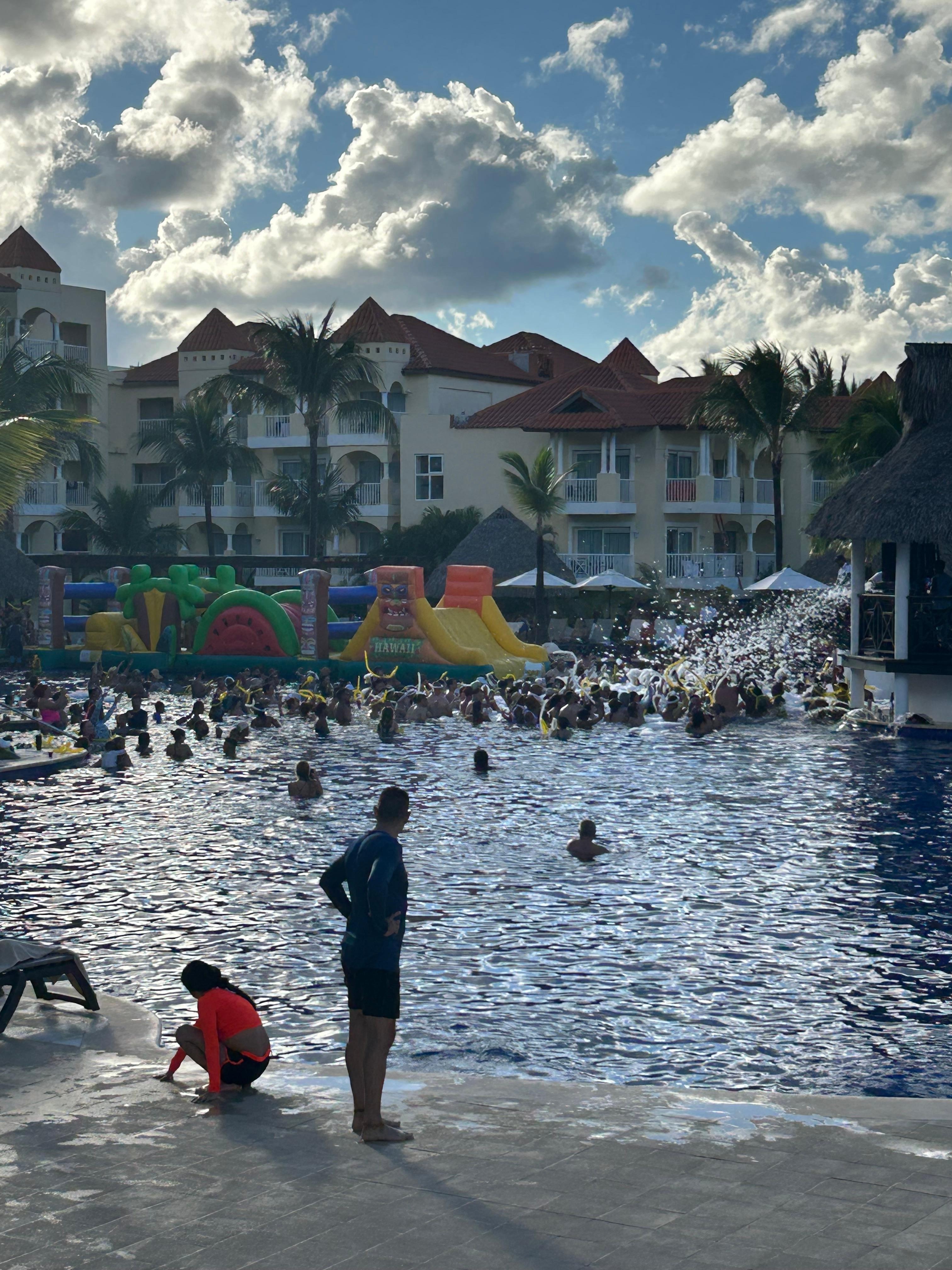 Foam party. Lots of fun! 