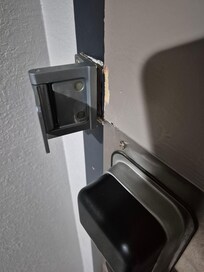 Definitely had been kicked in or force of entry at some point