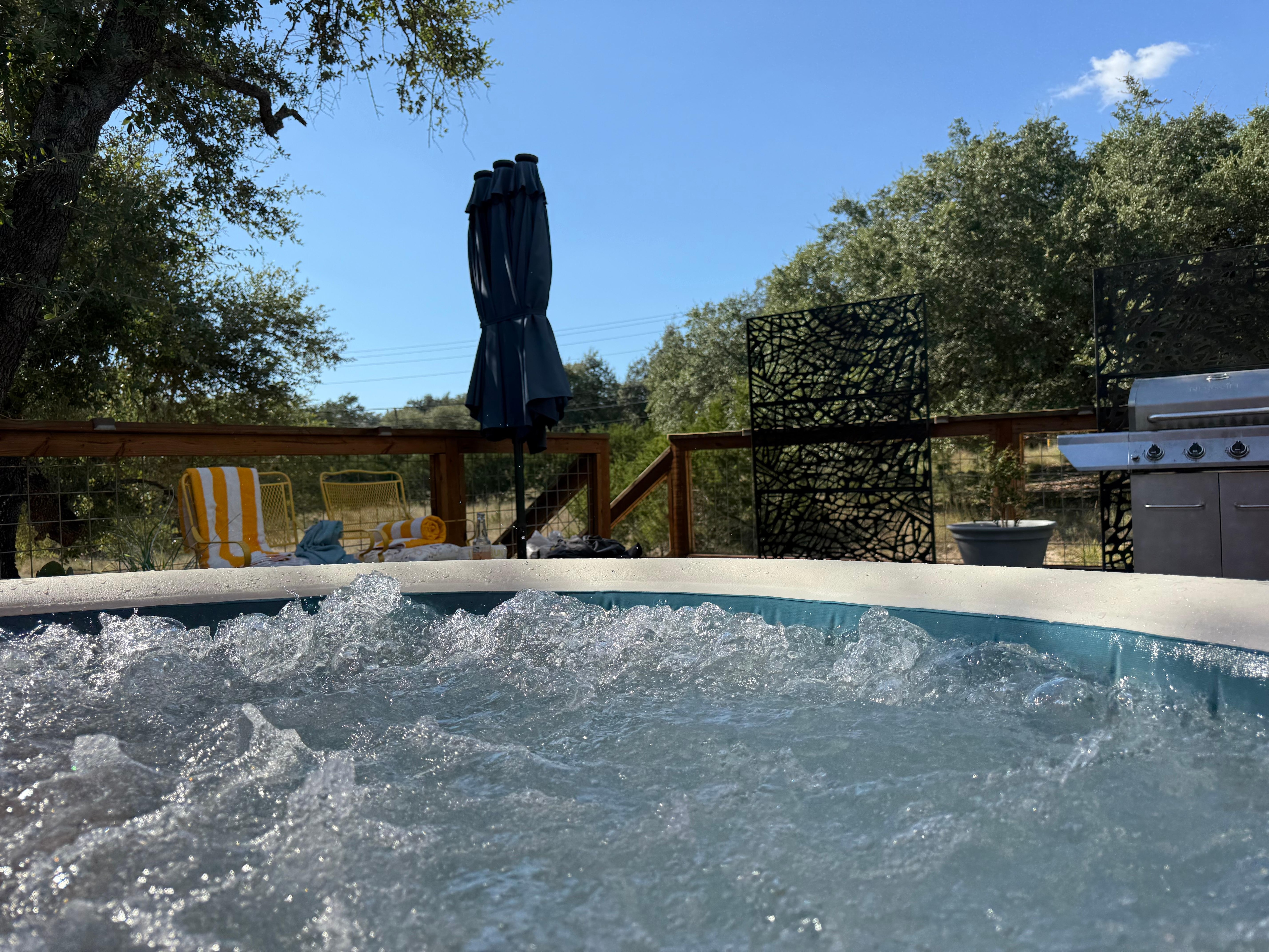 View from the hot tub 