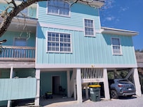 Front/rear of house.