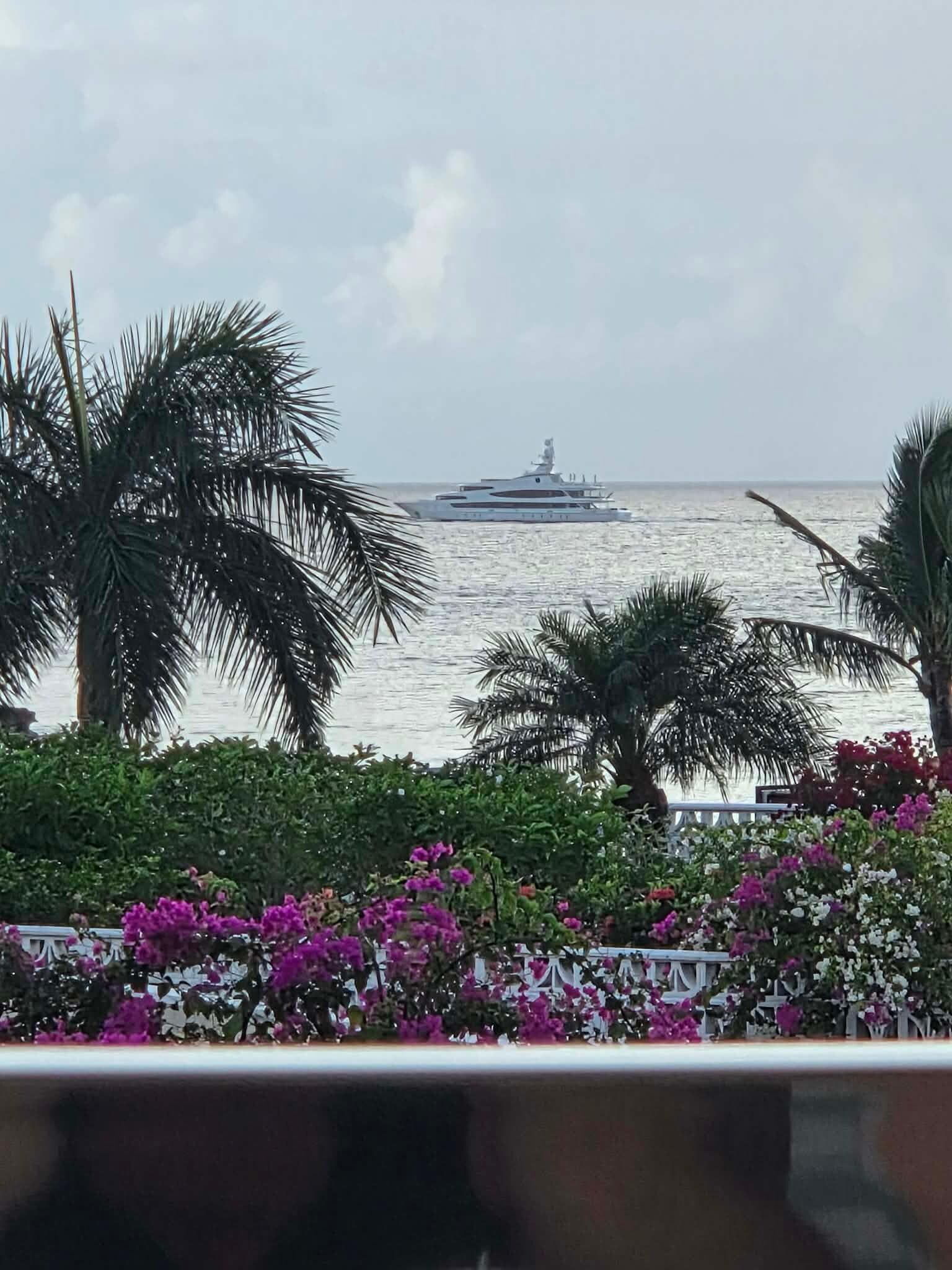 Sea view from pool area