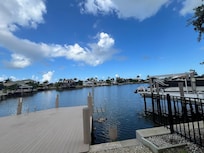 View of the dock overlooking the canal