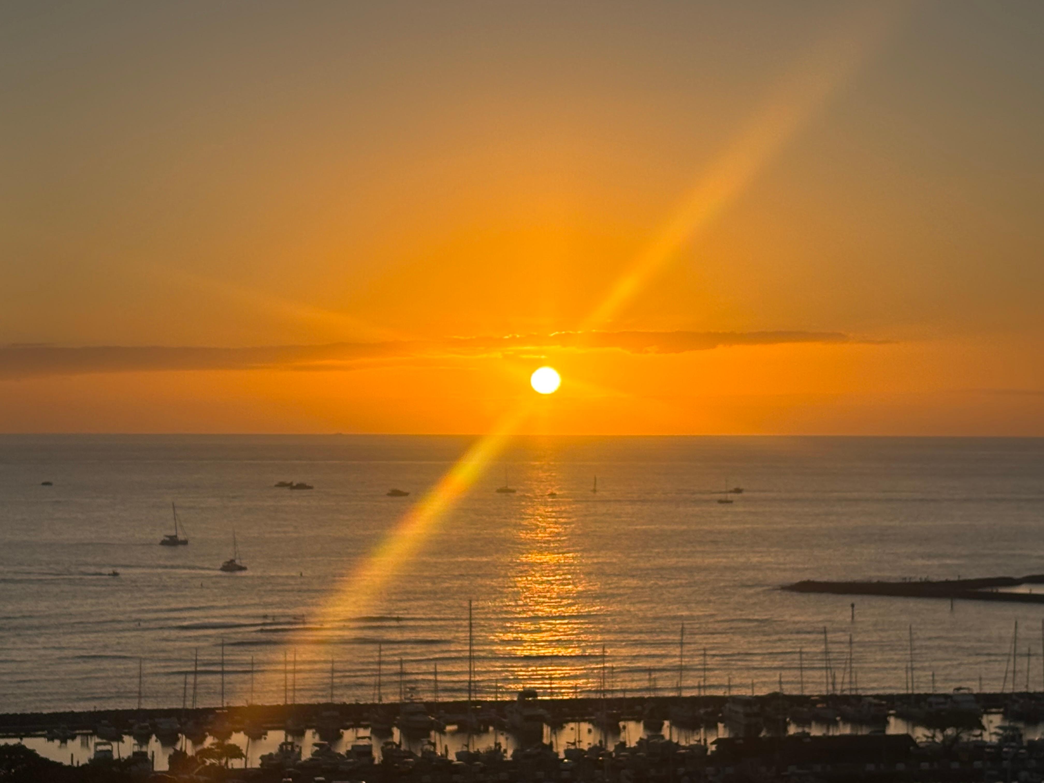 Sunset views from room 