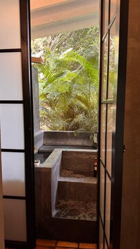 Our room with outdoor tub
