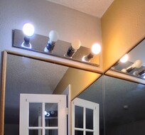 Half the lightbulbs out