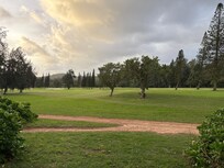 Walking west along golf course