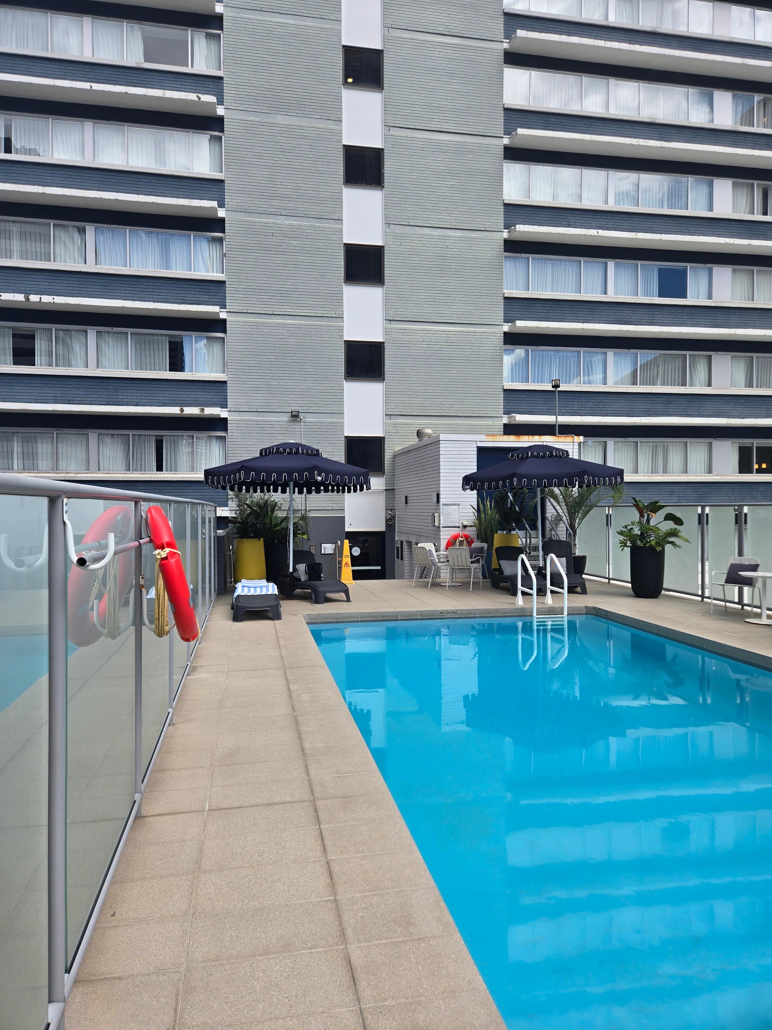 Pool but u have to go to the Voco building as that's where it is