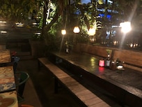 Rooftop bar.