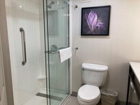 Nice spacious bathroom, good shower!