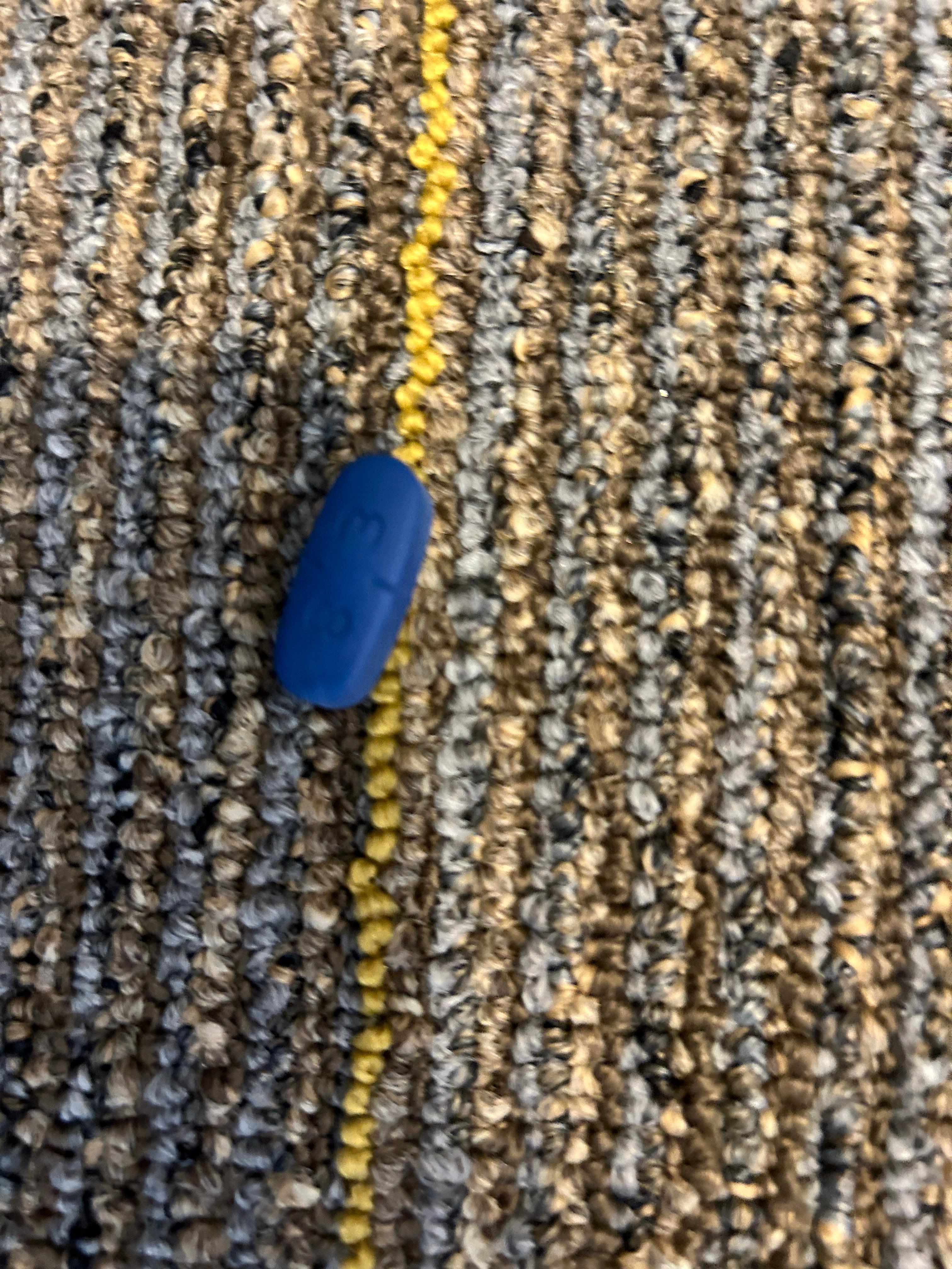 Pill found under the desk