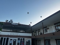 Balloons over the hotel