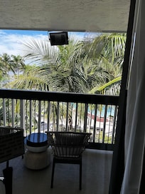 Balcony pool view